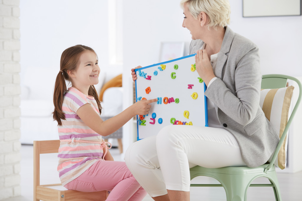 child doing an extracurricular class